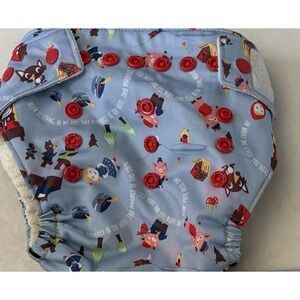 Rare Grovia Cloth Diaper Fairy Tales Three Bears Pigs Little Red Riding Hood